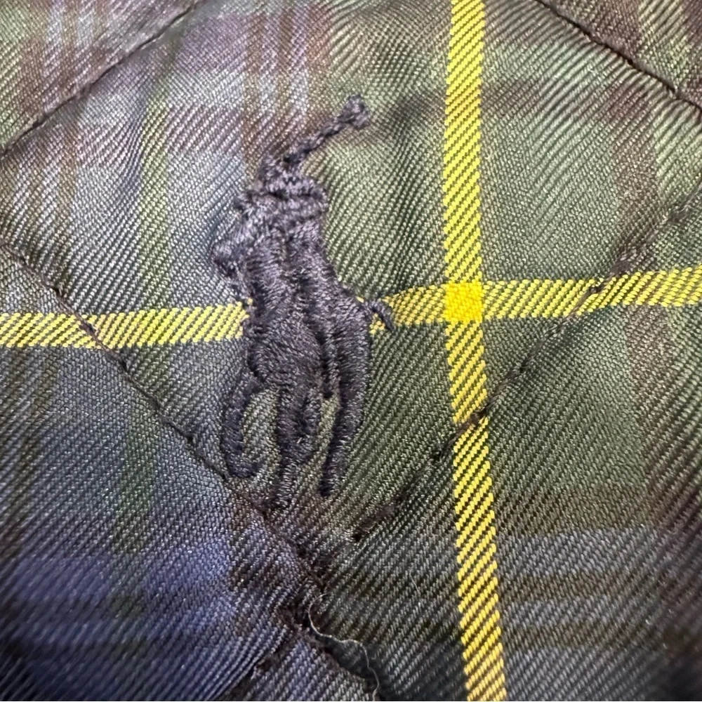 Ralph Lauren Jacket Youth Size L (12-14) Full Zip Tartan Plaid Quilted EUC RARE